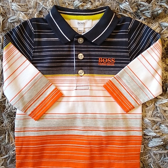 Hugo Boss striped polo - Picture 1 of 3